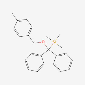 Trimethyl{9-[(4-methylphenyl)methoxy]-9H-fluoren-9-yl}silane