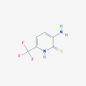 molecular formula C6H5F3N2S B1463529 3-Amino-2-mercapto-6-(trifluoromethyl)pyridine CAS No. 1214332-07-6