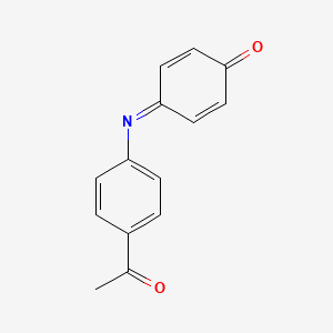 2,5-Cyclohexadien-1-one, 4-(p-acetylphenyl)imino-