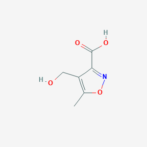 molecular formula C6H7NO4 B1463543 4-(羟甲基)-5-甲基异恶唑-3-甲酸 CAS No. 1134333-99-5
