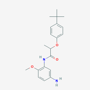B1463545 N-(5-Amino-2-methoxyphenyl)-2-[4-(tert-butyl)-phenoxy]propanamide CAS No. 1020056-20-5