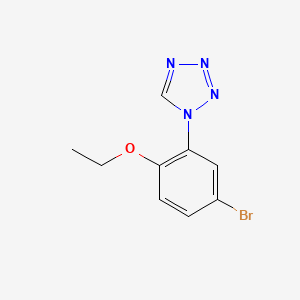 molecular formula C9H9BrN4O B1463548 1-(5-bromo-2-ethoxyphenyl)-1H-tetrazole CAS No. 1174874-75-9