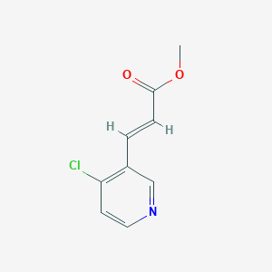 molecular formula C9H8ClNO2 B1463553 (E)-Methyl 3-(4-chloropyridin-3-yl)acrylate CAS No. 1228670-06-1