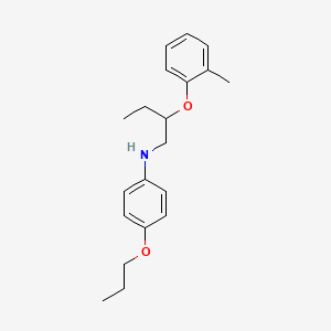 molecular formula C20H27NO2 B1463554 N-[2-(2-Methylphenoxy)butyl]-4-propoxyaniline CAS No. 1040688-98-9