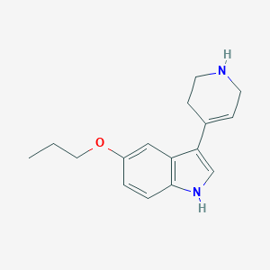 B146356 3-(1,2,5,6-Tetrahydro-4-pyridyl)-5-n-propoxyindole CAS No. 134278-77-6