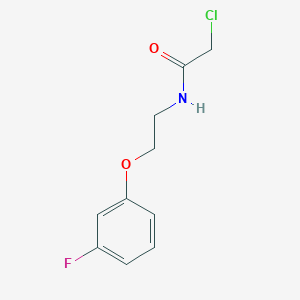 molecular formula C10H11ClFNO2 B1463567 2-氯-N-[2-(3-氟苯氧基)乙基]乙酰胺 CAS No. 1226121-26-1
