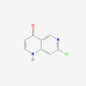 molecular formula C8H5ClN2O B1463571 7-氯-1,6-萘啶-4(1H)-酮 CAS No. 952138-12-4