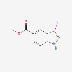 molecular formula C10H8INO2 B1463579 3-碘-1H-吲哚-5-甲酸甲酯 CAS No. 1257847-81-6