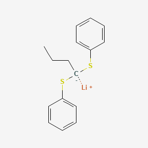 lithium;1-phenylsulfanylbutylsulfanylbenzene