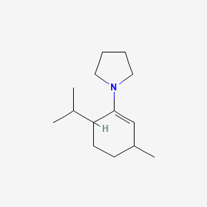 1-[3-Methyl-6-(propan-2-yl)cyclohex-1-en-1-yl]pyrrolidine