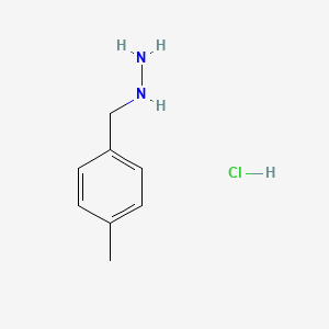 molecular formula C8H13ClN2 B1463588 (4-甲基苄基)肼盐酸盐 CAS No. 26177-51-5