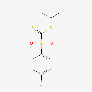 Propan-2-yl (4-chlorophenyl)sulfonylmethanedithioate