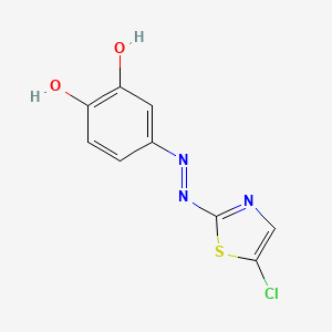 4-[2-(5-Chloro-1,3-thiazol-2-yl)hydrazinyl]cyclohexa-3,5-diene-1,2-dione