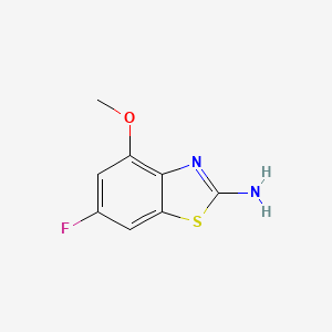 molecular formula C8H7FN2OS B1463594 6-氟-4-甲氧基-1,3-苯并噻唑-2-胺 CAS No. 1249139-53-4