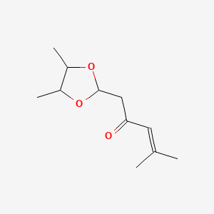 5-(4,5-Dimethyl-1,3-dioxolan-2-yl)-2-methylpent-2-en-4-one