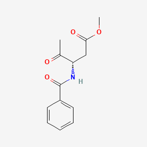 Pentanoic acid, 3-(benzoylamino)-4-oxo-, methyl ester, (S)-