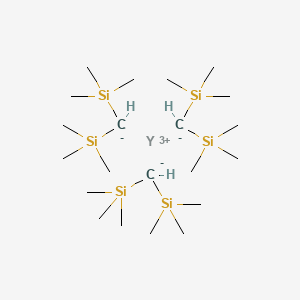 molecular formula C21H57Si6Y B14636006 Yttrium tris[bis(trimethylsilyl)methanide] CAS No. 53668-81-8