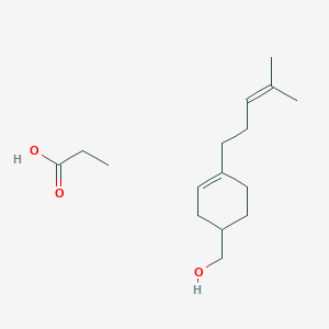 [4-(4-Methylpent-3-enyl)cyclohex-3-en-1-yl]methanol;propanoic acid