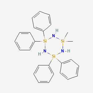 2,2-Dimethyl-4,4,6,6-tetraphenyl-1,3,5,2,4,6-triazatrisilinane