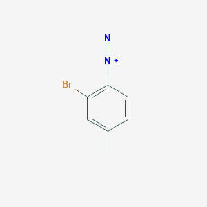 molecular formula C7H6BrN2+ B14636089 2-Bromo-4-methylbenzene-1-diazonium CAS No. 53926-63-9