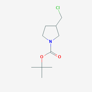 molecular formula C10H18ClNO2 B1463609 Tert-butyl 3-(chloromethyl)pyrrolidine-1-carboxylate CAS No. 876589-13-8