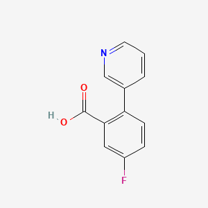molecular formula C12H8FNO2 B1463616 5-氟-2-(吡啶-3-基)苯甲酸 CAS No. 1179071-87-4