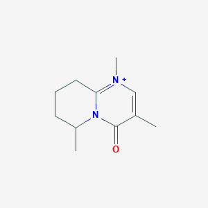 1,3,6-Trimethyl-4-oxo-6,7,8,9-tetrahydro-4H-pyrido[1,2-a]pyrimidin-1-ium