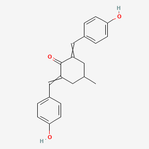 2,6-Bis[(4-hydroxyphenyl)methylidene]-4-methylcyclohexan-1-one