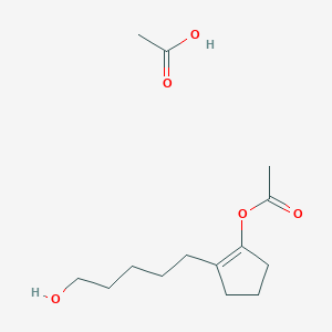 Acetic acid;[2-(5-hydroxypentyl)cyclopenten-1-yl] acetate