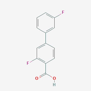 molecular formula C13H8F2O2 B1463628 3,3'-Difluoro-[1,1'-biphenyl]-4-carboxylic acid CAS No. 1179915-95-7