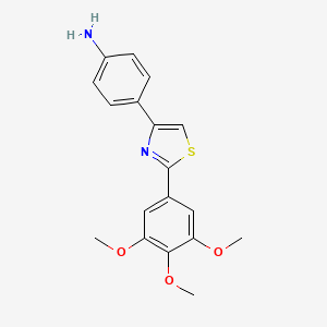 4-[2-(3,4,5-Trimethoxyphenyl)-1,3-thiazol-4-yl]aniline