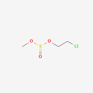 molecular formula C3H7ClO3S B14636283 2-Chloroethyl methyl sulfite CAS No. 55913-34-3