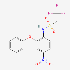 2,2,2-Trifluoro-N-(4-nitro-2-phenoxyphenyl)ethane-1-sulfonamide