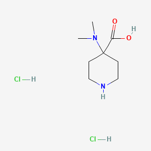 B1463631 4-Dimethylamino-piperidine-4-carboxylic acid dihydrochloride CAS No. 1185293-55-3
