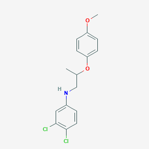 B1463632 3,4-Dichloro-N-[2-(4-methoxyphenoxy)propyl]aniline CAS No. 1040688-87-6