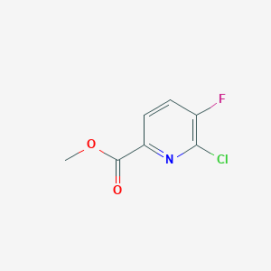 molecular formula C7H5ClFNO2 B1463636 6-氯-5-氟吡啶甲酸甲酯 CAS No. 1214337-05-9