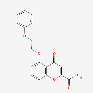 4-Oxo-5-(2-phenoxyethoxy)-4H-1-benzopyran-2-carboxylic acid