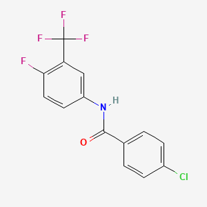 4-Chloro-N-[4-fluoro-3-(trifluoromethyl)phenyl]benzamide