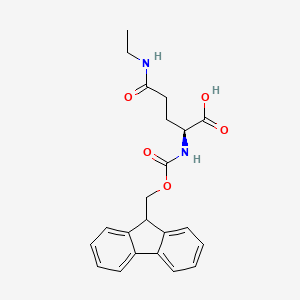 molecular formula C22H24N2O5 B1463649 Fmoc-(n-γ-乙基)-L-谷氨酰胺 CAS No. 676230-14-1