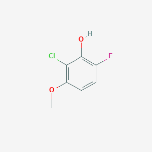 molecular formula C7H6ClFO2 B1463650 2-氯-6-氟-3-甲氧基苯酚 CAS No. 1017777-60-4
