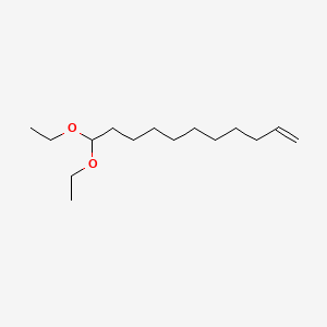 molecular formula C15H30O2 B14636513 1-Undecene, 11,11-diethoxy- CAS No. 54986-31-1