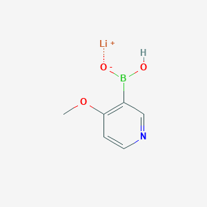 molecular formula C6H7BLiNO3 B1463657 4-甲氧基吡啶-3-硼酸单锂 CAS No. 1072946-24-7