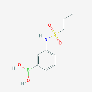 molecular formula C9H14BNO4S B1463659 3-(Propylsulfonamido)phenylboronic acid CAS No. 1072945-64-2