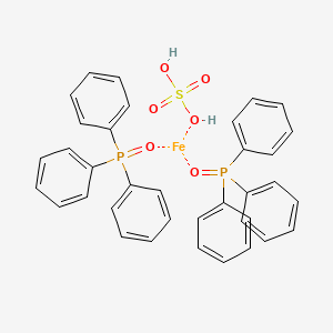 Diphenylphosphorylbenzene;iron;sulfuric acid