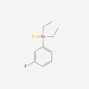 Diethyl(3-fluorophenyl)sulfanylidene-lambda~5~-arsane