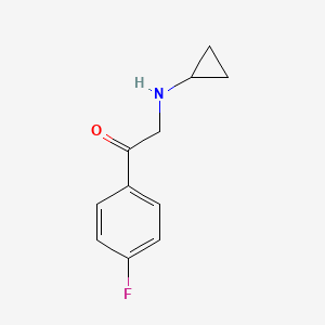 B1463674 2-(Cyclopropylamino)-1-(4-fluorophenyl)ethanone CAS No. 1225622-37-6