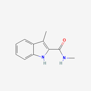 molecular formula C11H12N2O B1463678 N,3-二甲基-1H-吲哚-2-甲酰胺 CAS No. 203710-97-8