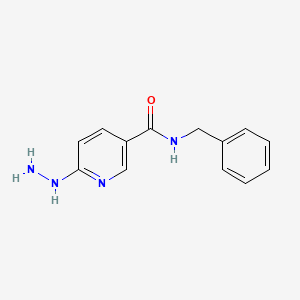 molecular formula C13H14N4O B1463685 N-benzyl-6-hydrazinylnicotinamide CAS No. 1284017-83-9