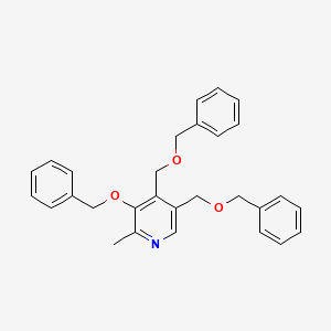 3-(Benzyloxy)-4,5-bis[(benzyloxy)methyl]-2-methylpyridine