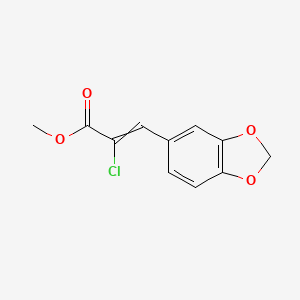 Methyl 3-(2H-1,3-benzodioxol-5-yl)-2-chloroprop-2-enoate